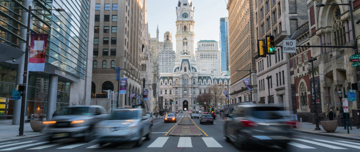 Cars on Philadelphia Streets